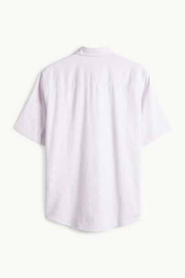 Men - Shirt - regular fit - kent collar - rose