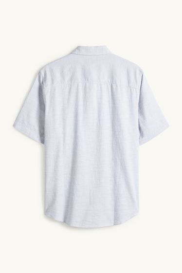 Men - Shirt - regular fit - kent collar - light blue