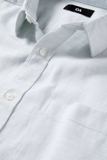 Men - Shirt - regular fit - kent collar - mint green