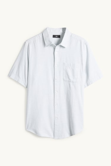 Men - Shirt - regular fit - kent collar - mint green