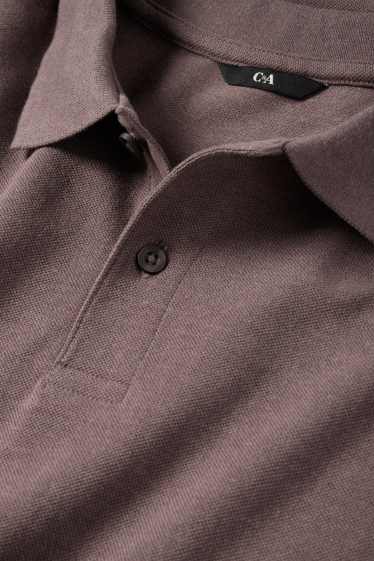 Herren - Poloshirt - braun