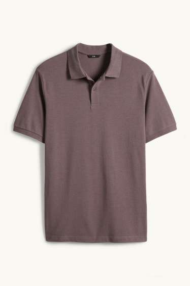 Herren - Poloshirt - braun