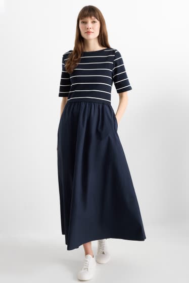 Femmes - Robe Fit & Flare - bleu foncé