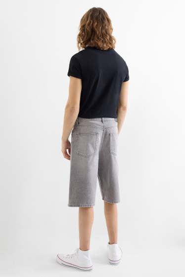Hommes - Bermudas en jean - gris