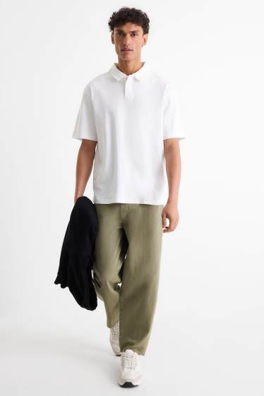 Heren - Barrel jeans - groen