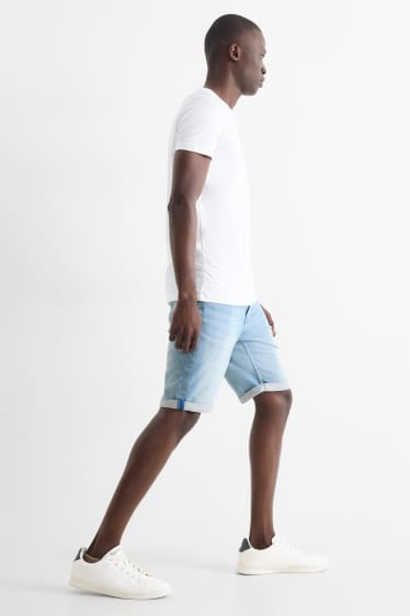 Hommes - Short en jean - Flex jog denim - LYCRA® - bleu clair