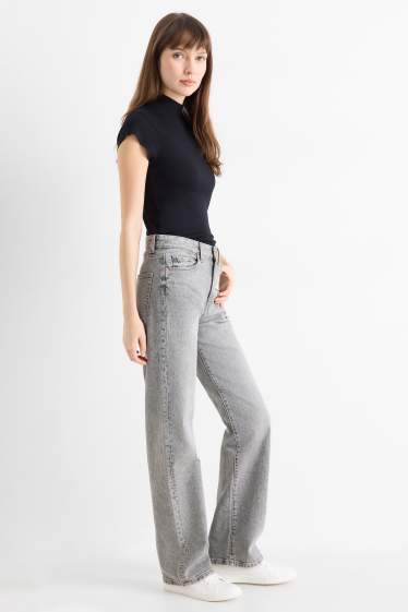 Dona - Straight Jeans - high waist - LYCRA® - texà gris clar