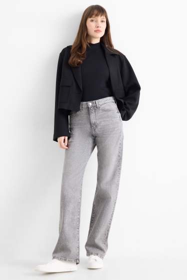 Dona - Straight Jeans - high waist - LYCRA® - texà gris clar