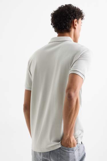 Home - Polo - regular fit - gris clar