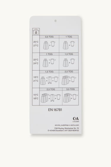 Nadó nena - Paquet de 2 - maduixes - sac de dormir per a nadó - 6-18 mesos - blanc/rosa