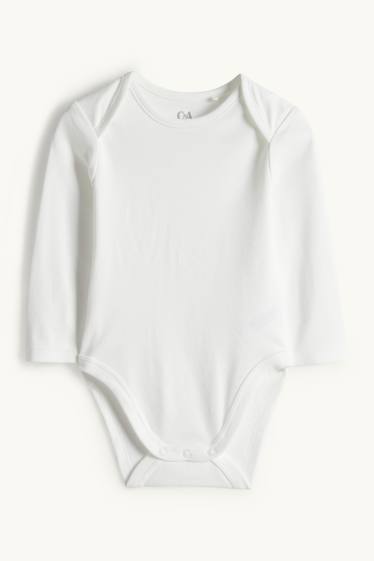 Nadó nen - Ovella, vaca i pollet - conjunt de pijama sencer - 2 peces - blanc/gris