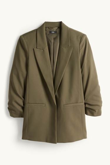 Damen - Business-Blazer - Regular Fit - khaki