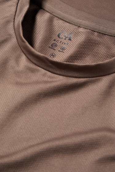 Heren - Sport-T-shirt - regular fit - bruin