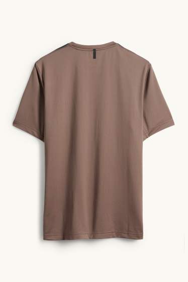 Heren - Sport-T-shirt - regular fit - bruin