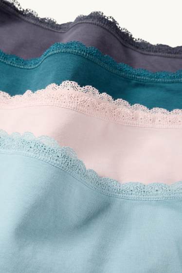 Dames - Set van 4 - hipster - petrol