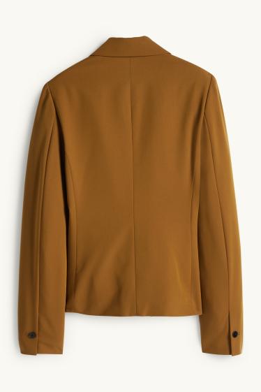 Femei - Blazer office - cambrat - maro