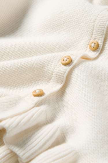 Bébés filles - Gilet en maille pour bébé - blanc crème