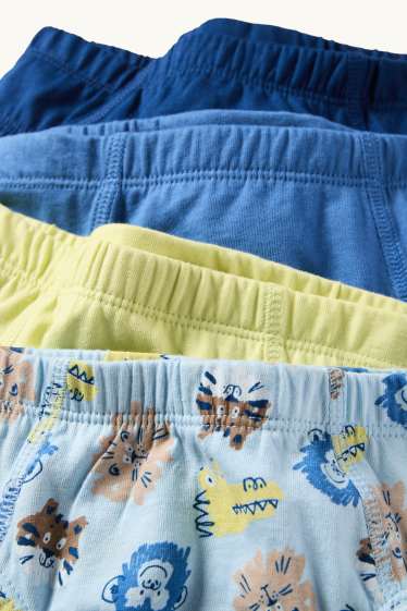 Kinderen: jongens - Set van 8 - wilde dieren - slip - blauw