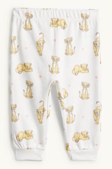 Bebés niñas - El Rey León - pijama para bebé - 2 prendas - blanco / rosa