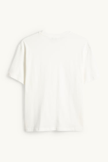 Women - T-shirt - oversized - white