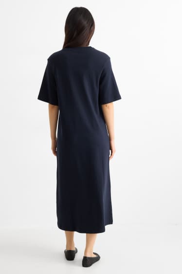 Damen - T-Shirt-Kleid - dunkelblau