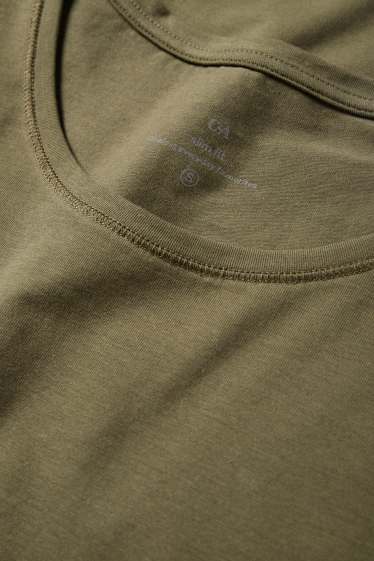 Damen - T-Shirt - Slim Fit - khaki