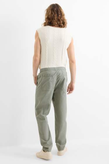 Heren - Chino - tapered fit - lichtgroen