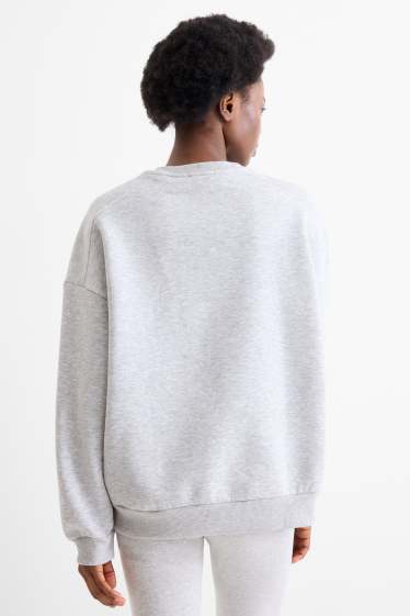Damen - Oversized-Sweatshirt - hellgrau