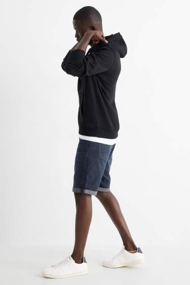Men - Denim shorts - Flex jog denim - LYCRA® - dark blue