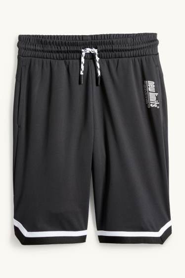 Děti - chlapci - Funkční šortky - černá