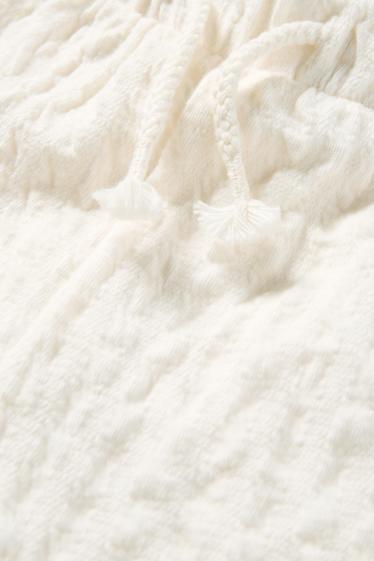 Bébés filles - Short bébé - texturé - blanc crème