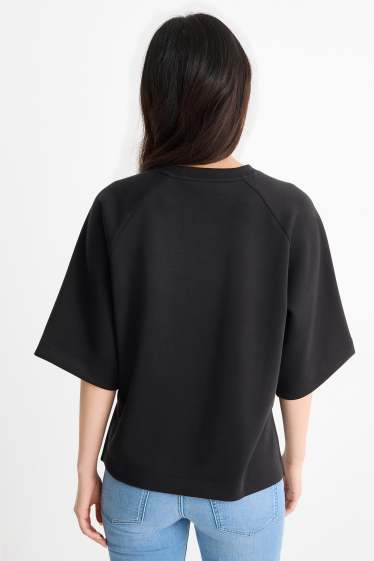 Damen - Oversized-Sweatshirt - schwarz