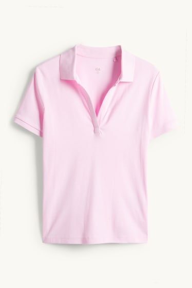 Women - Polo shirt - regular fit - pink