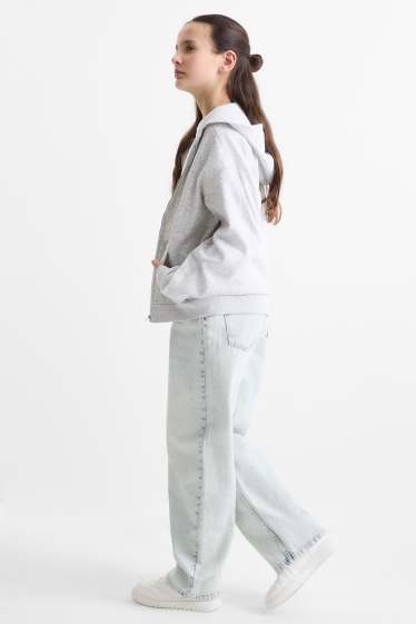 Enfants filles - Barrel jean - jean bleu clair