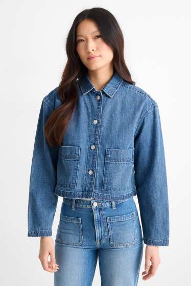 Dámské - Džínová bunda - džíny - modré