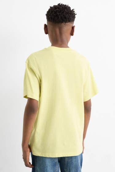 Enfants garçons - Écouteurs - T-shirt - jaune