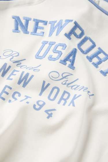 Bambine - Newport - t-shirt - bianco / blu