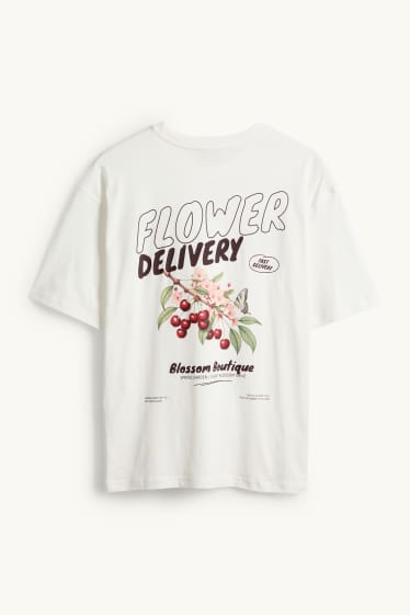 Donna - T-shirt - oversize - bianco