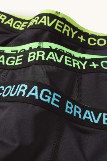 Copii - Băieți - Multipack 3 perechi - boxeri - negru