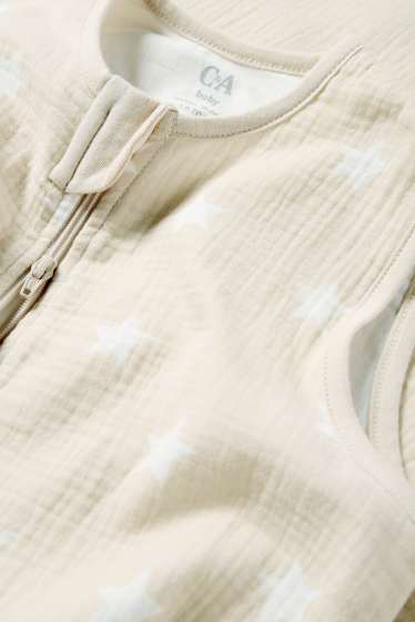 Neonate - Stelline - sacco nanna neonati - 18-36 mesi - bianco / beige