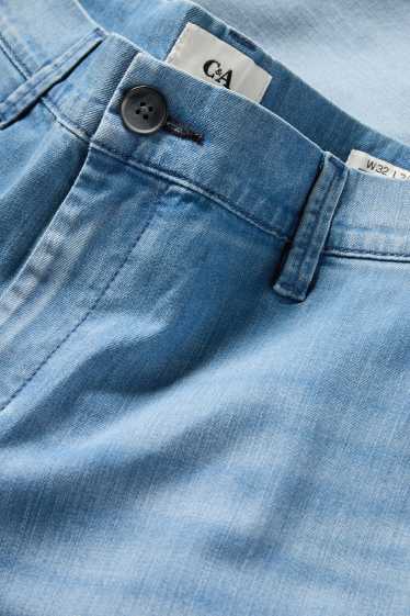 Hommes - Jean chino - tapered fit - bleu clair