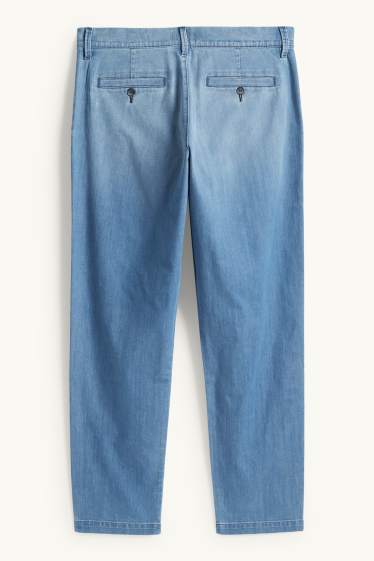 Hommes - Jean chino - tapered fit - bleu clair