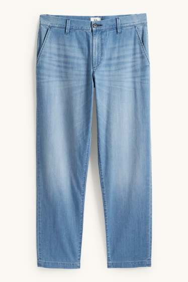 Hommes - Jean chino - tapered fit - bleu clair