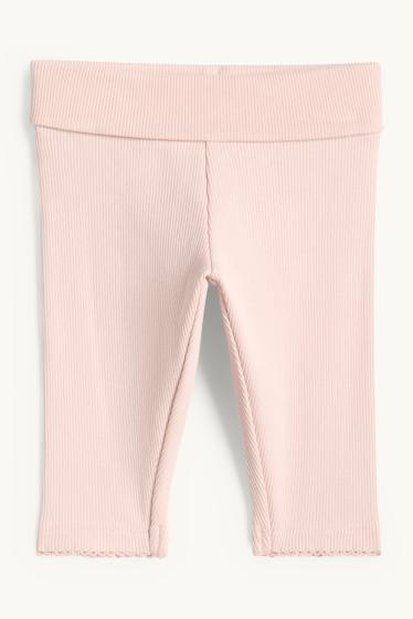 Bébés filles - Petites fleurs - tenue bébé - 3 pièces - blanc / rose