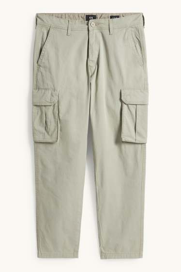 Home - Pantalons cargo - tapered fit - caqui