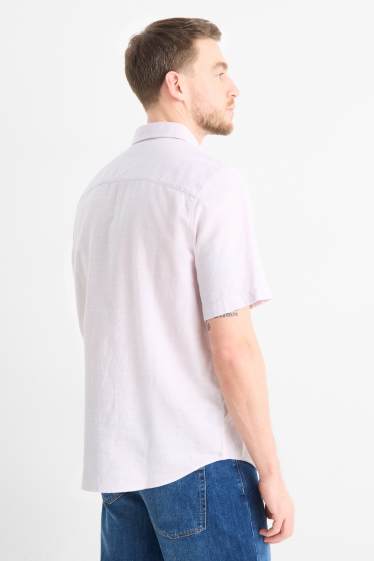 Men - Shirt - regular fit - kent collar - rose