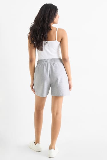 Damen - Multipack 2er - Sweatshorts - hellgrau / dunkelblau