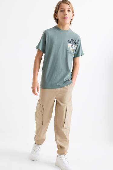 Children Boys - Cargo trousers - beige