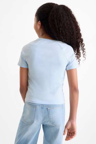 Bambine - Stella - t-shirt - azzurro