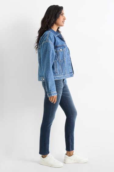 Femmes - Slim jean - mid waist - bleu foncé